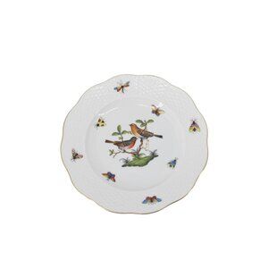 Herend Rothchild Bird Salad Dessert Plate 7.5" NEVER USED 94144